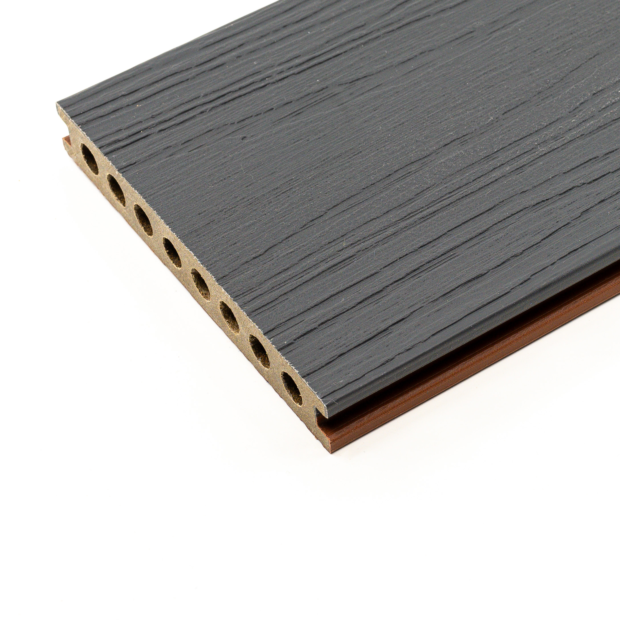 Pardoseala WPC Coextrus, D145x21 Bicolor, Antracit - imagine 4