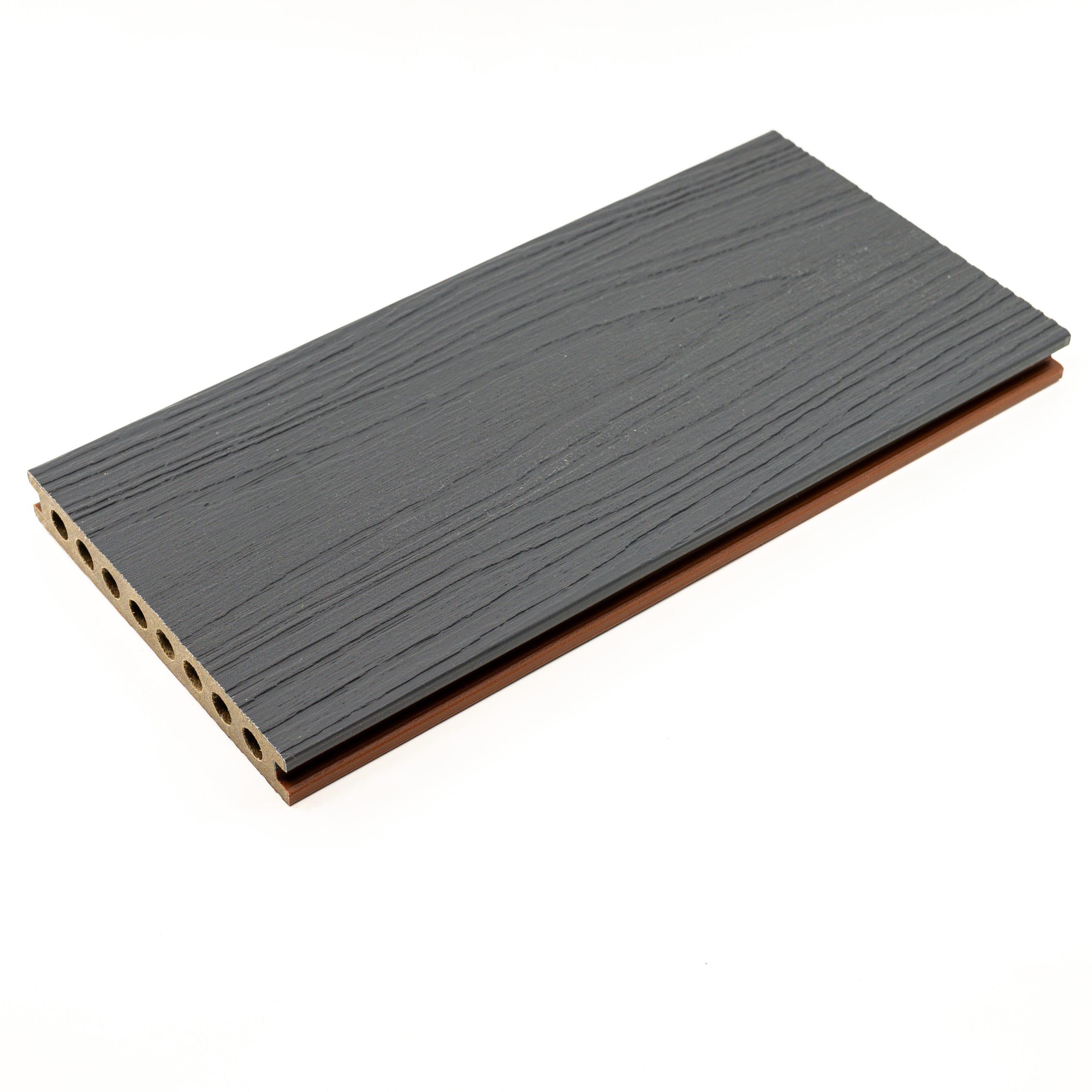 Pardoseala WPC Coextrus, D145x21 Bicolor, Antracit - imagine 2