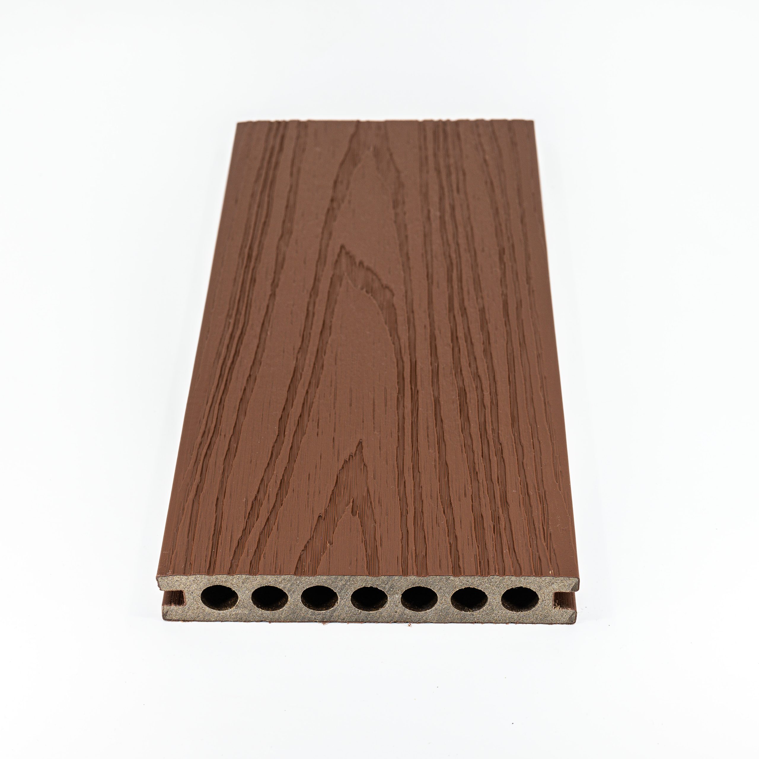 Pardoseala WPC Coextrus, D145x21 Bicolor, Chocolate - imagine 3